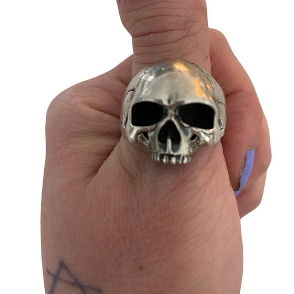 Dead Ringer Sterling Silver Skull Ring Yorick 1 size 10 - Picture 8 of 8